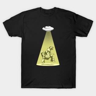 GRIMLOCK : Transformers GEN 1 - UFO abduction T-Shirt